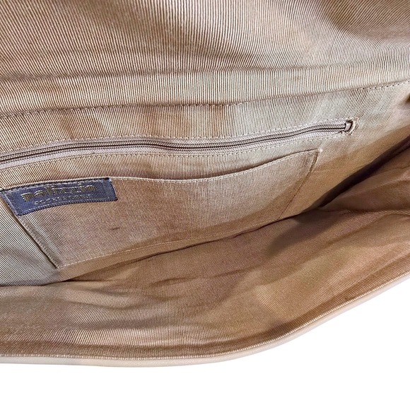 Vintage Palizzio 70s Snakeskin Leather Patchwork Clutch Shoulder Bag Boho - Picture 7 of 10